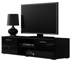 BUTORLINE TV szekrény SOHO SH4D fekete / fekete fényes