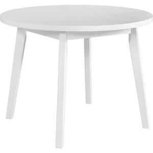BUTORLINE Asztal OSLO 3 100x100 fehér laminált