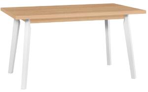 BUTORLINE Asztal OSLO 5 80x140/180 grandson tölgy laminált / fehér