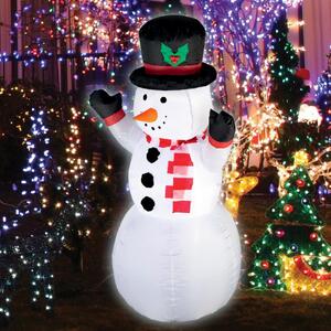 HOME Felfújható Hóember, 120cm, LED Világítással