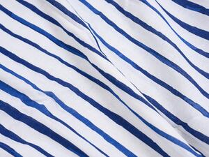 BLUE STRIPE fehér pamut ágyneműhuzat Ágyneműhuzat mérete: 80 x 80 cm | 140 x 200 cm