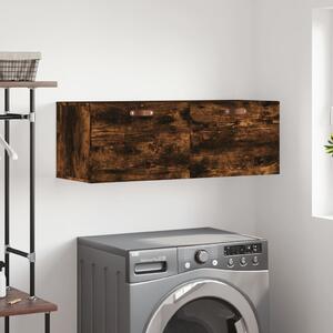 Füstös tölgy színű szerelt fa faliszekrény 100 x 36,5 x 35 cm