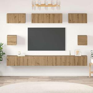 TV szekrény garnitúra 8 pcs Artisan tölgy Faanyag