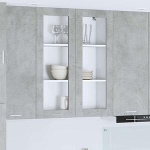 Függő szekrény tárolóval Beton Szürke 80 x 31 x 100 cm Faanyag