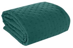 Türkiz egyszínű matt ágytakaró Szélesség: 170 cm | Hossz: 210 cm