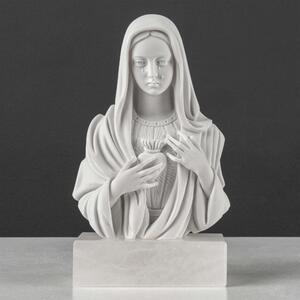 Mária Szeplőtelen Szíve mellszobor – dombormű
