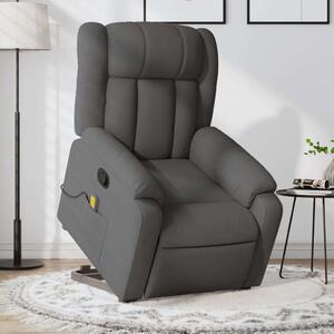 RelaxComfort Elektromos Emelőfotel - Masszázsfotel - Sötétszürke