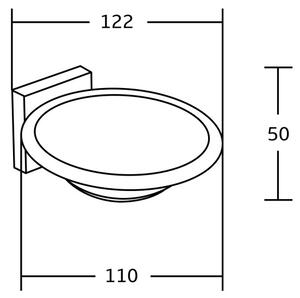 Mexen tartozékok, szappantartó, króm, 7050939-00