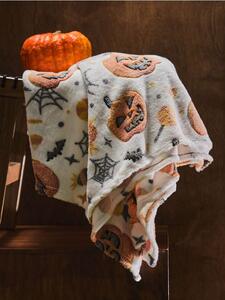 Sinsay - Takaró halloween mintával - világosnarancs