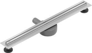 Mexen Lapos rozsdamentes acél zuhanytálca 360°-ban forgatható szifonnal 70 cm, SLIM minta, 1041070