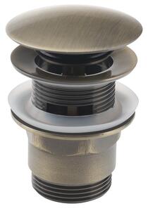 Aqualine Aqualine, Mosogató kimenet 5/4", kattanásos, nagy dugó, vastagság 30-45 mm, bronz, TF7001A