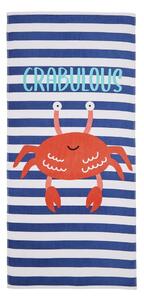 Kék strandtörölköző 160x76 cm Crabulous - Catherine Lansfield