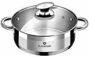 BLAUMAN Silver Jewellery Rozsdamentes lábos 5L üvegfedővel 26x10 cm ezüst szíben BL-3822