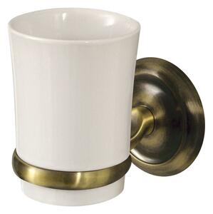 BISK Erga Deco, fogkefe pohár, antik sárgaréz, ERG-00407