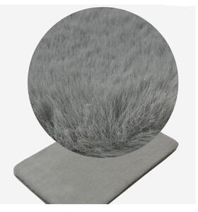 BISK Erga Mola, extra puha mikroszálas fürdőszobai szőnyeg 80x50 cm, szürke, ERG-08375