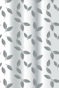BISK Erga Peva, zuhanyfüggöny 180x200cm, poliészter, fehér-szürke Madison mintás, ERG-08228