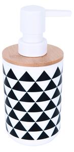 BISK Erga SNOW, álló szappanadagoló 350ml, fehér-barna, ERG-07897
