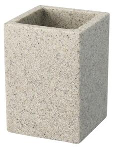 BISK Erga Sand, álló fogkefe pohár, homok, ERG-01596