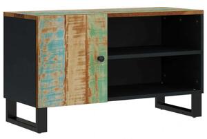 Tömör újrahasznosított és szerelt fa tv-szekrény 80x33x46 cm (351964)