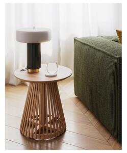 Fehér-zöld asztali lámpa fém búrával (magasság 37,5 cm) Serenella – Kave Home