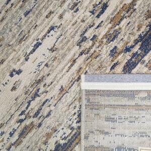 Modern szőnyeg bézsbarna színben, kék részletekkel Szélesség: 200 cm | Hossz: 290 cm