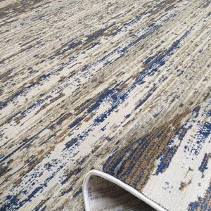 Modern szőnyeg bézsbarna színben, kék részletekkel Szélesség: 200 cm | Hossz: 290 cm