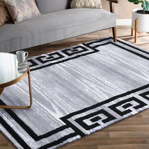 Stílusos szürke szőnyeg fekete mintával Lățime: 160 cm | Lungime: 220 cm