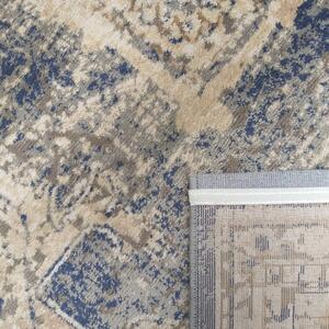 Bézsbarna szőnyeg kék vintage mintával Szélesség: 200 cm | Hossz: 290 cm