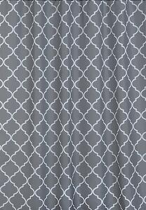 BISK Erga Peva, zuhanyfüggöny 180x200cm, poliészter, szürke Orient mintás, ERG-06854