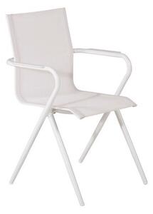 Kerti szék Dallas 715 86x58x63cm, Fehér, Textil, Fém