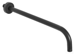 Invena Trend, kerek süllyesztett kar 40 cm, fekete matt, INV-SC-D1-077-S