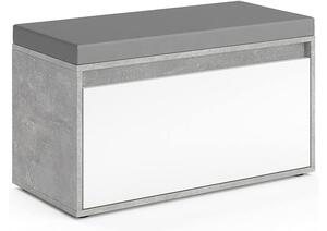 Vicco Iker pad, 80 cm, beton-fehér