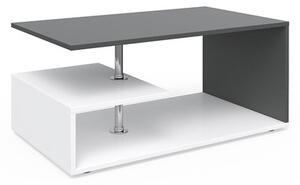 Vicco Guillermo dohányzóasztal, 91x52 cm, fehér/beton