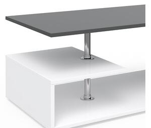 Vicco Guillermo dohányzóasztal, 91x52 cm, fehér/beton