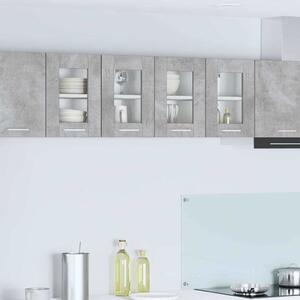 Függő szekrény Riga 2 pcs Beton Szürke 60 x 31 x 40 cm Faanyag