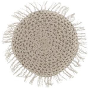 Kerek dekoratív párna TUFO 45 cm, szürke