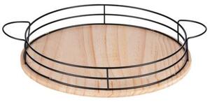 Kerek fa tálca ALPINA Ø35 cm