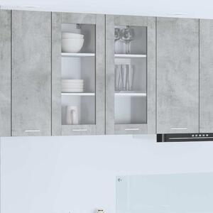 Függő szekrény Riga 2 pcs Beton Szürke 40 x 31 x 80 cm Faanyag