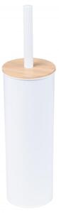 Erga Tango, álló WC kefe 9x9x38 cm, fehér-barna, ERG-YKA-P.TANGO-WHT