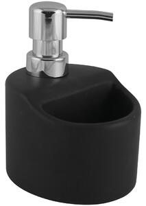 Kuchinox Yogo, kerámia mosószer adagoló 330ml állóhoz, fekete-króm, LAV-AMP_7M2M