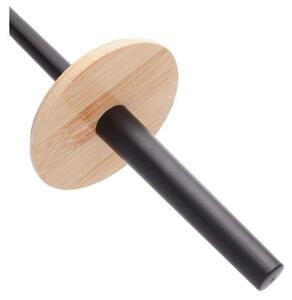 Erga Madera, WC kefe állóra, fekete-barna, ERG-YKA-P.MADERA-BLK