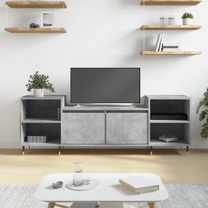 Betonszürke szerelt fa TV-szekrény 160x35x55 cm