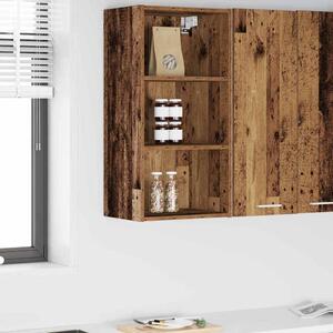 Függő szekrény polcokkal Riga Öreg fa 40 x 29,5 x 80 cm Faanyag