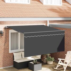 Behúzható napellenző Csíkos Antracit 300 x 200 cm szövet