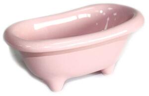 Fürdőszobai tároló - Rózsaszín kád fürdősóhoz, fürdőbombához