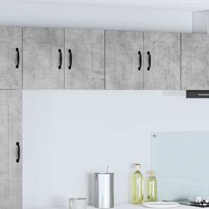 Fali konyhaszekrény 2 pcs Beton Szürke 60 x 31 x 40 cm Faanyag