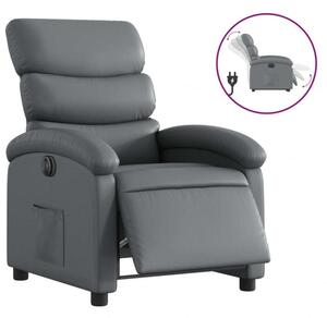 VidaXL Elektromos Relax Fotel - Szürke Műbőr