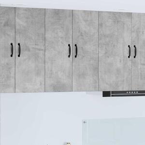 Fali konyhaszekrény Beton Szürke 30 x 31 x 80 cm Faanyag