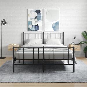2 db sonoma tölgy falra szerelhető éjjeliszekrény 35x35x20 cm