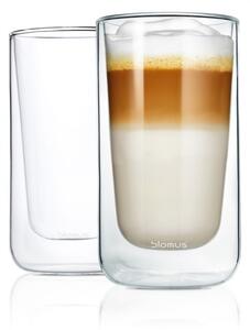 Blomus NERO átlátszó 2 db-os duplafalú latte-s pohár szett